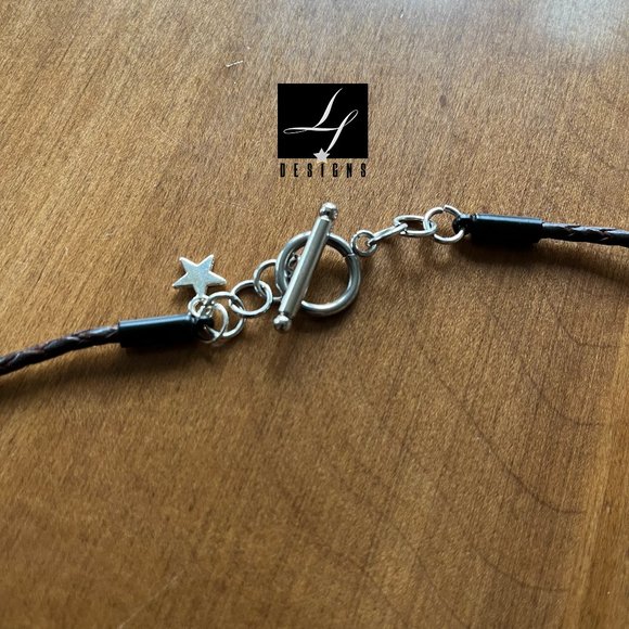 lf Designs: STONED & WIRED Turquoise Nugget Enveloped in silver - Picture 3 of 7